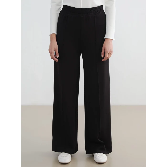 LCW Modest Siyah Beli Lastikli Soft Touch Kadın Eşofman Altı