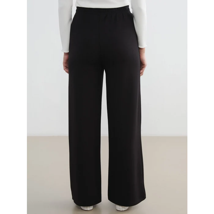 LCW Modest Siyah Beli Lastikli Soft Touch Kadın Eşofman Altı