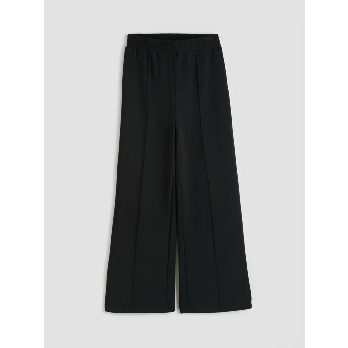 LCW Modest Siyah Beli Lastikli Soft Touch Kadın Eşofman Altı