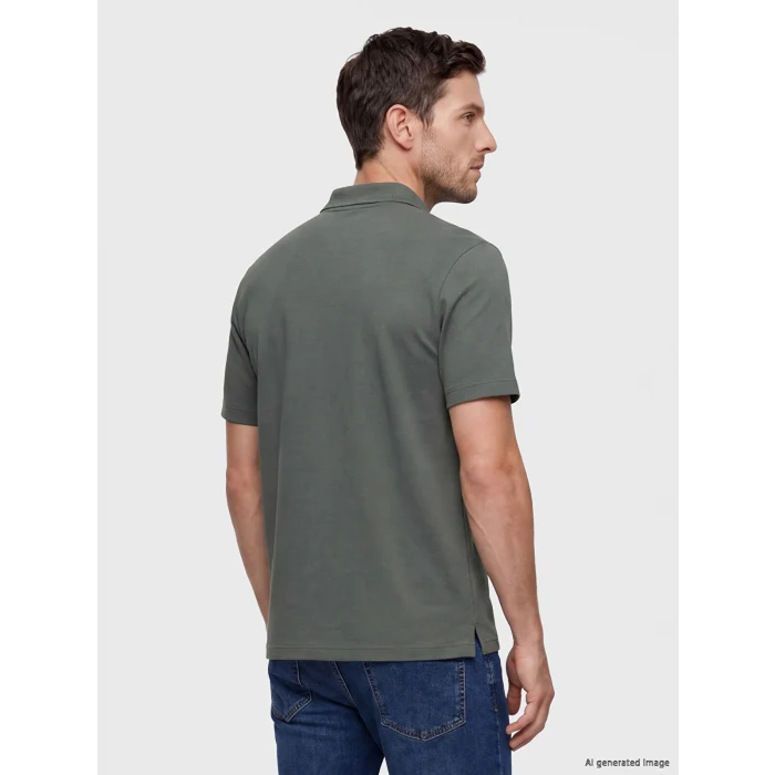 LCWAIKIKI Classic Haki Polo Yaka Pike Erkek Tişört