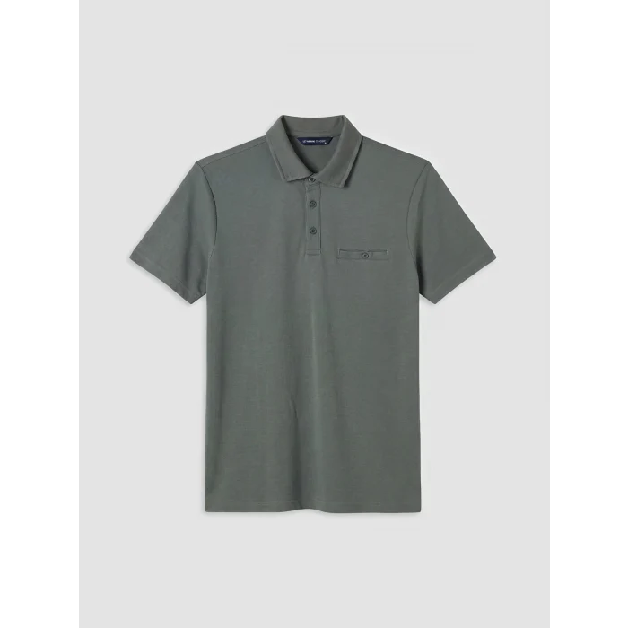 LCWAIKIKI Classic Haki Polo Yaka Pike Erkek Tişört