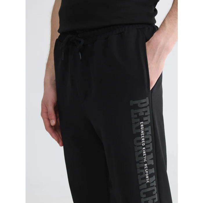 XSIDE Siyah Standart Kalıp Erkek Jogger Eşofman Altı