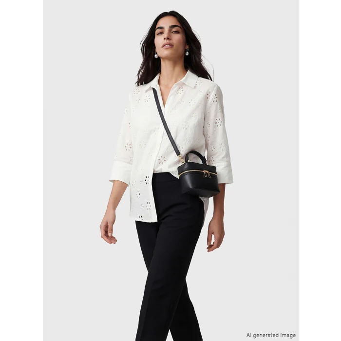LCW ACCESSORIES Siyah Deri Görünümlü Kadın Omuz Çantası
