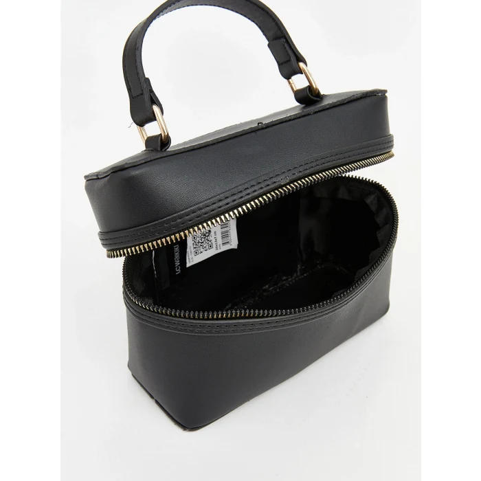 LCW ACCESSORIES Siyah Deri Görünümlü Kadın Omuz Çantası