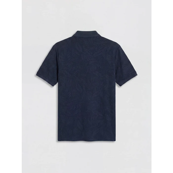 LCWAIKIKI Classic Lacivert Polo Yaka Desenli Pike Erkek Tişört