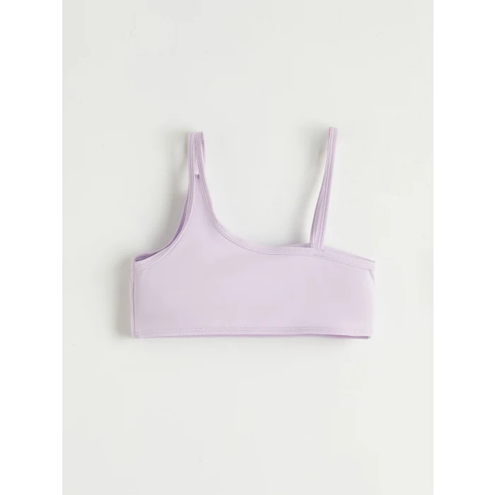 LCW Kids Lila Baskılı Kız Çocuk Etekli Bikini