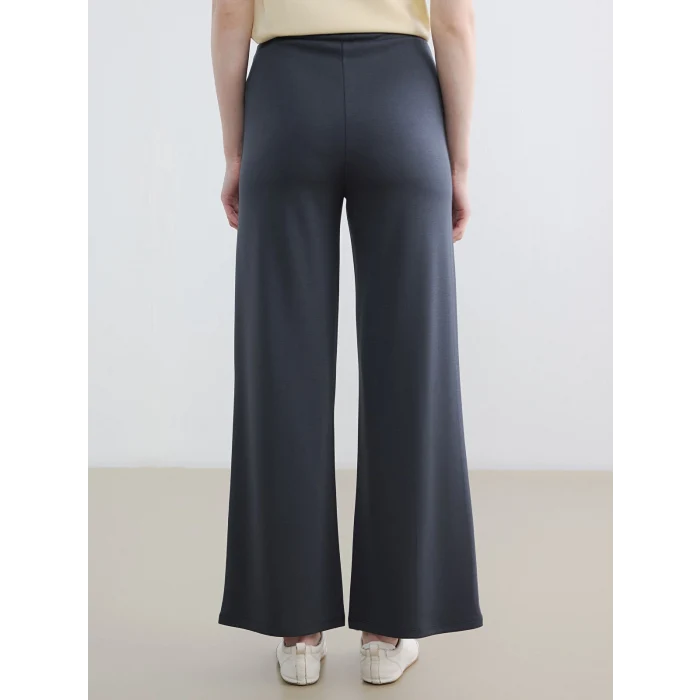 LCW Modest Antrasit Beli Lastikli Soft Touch Kadın Eşofman Altı