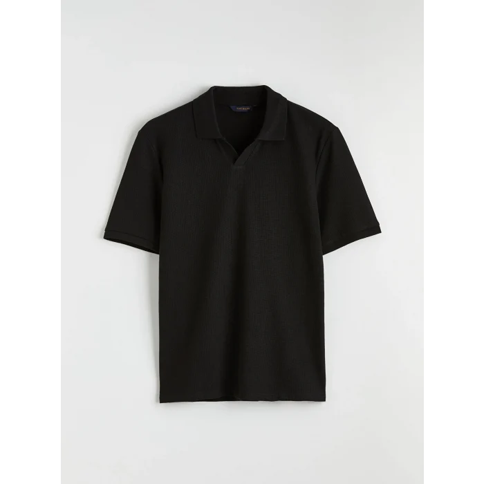 SOUTHBLUE Siyah Polo Yaka Erkek Tişört