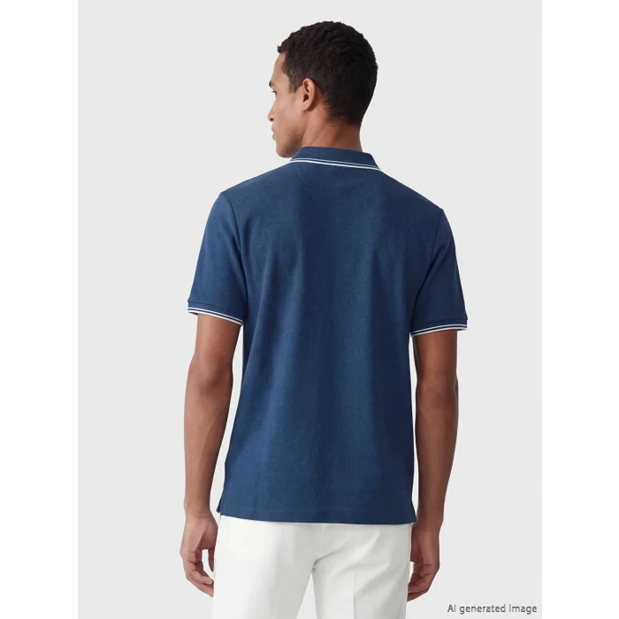 LCW Vision İndigo Polo Yaka Erkek Tişört
