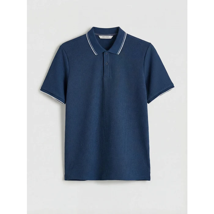 LCW Vision İndigo Polo Yaka Erkek Tişört