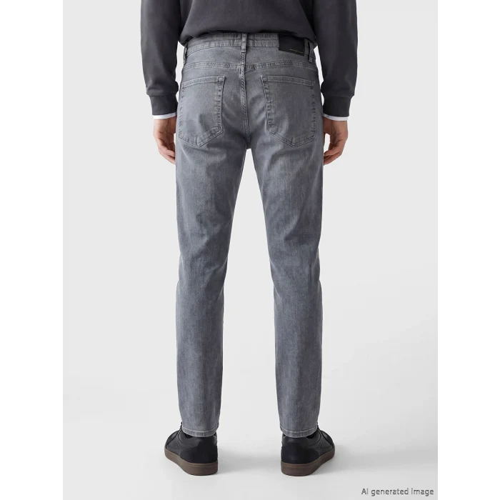 LCW Jeans Gri 750 Slim Fit Erkek Jean Pantolon