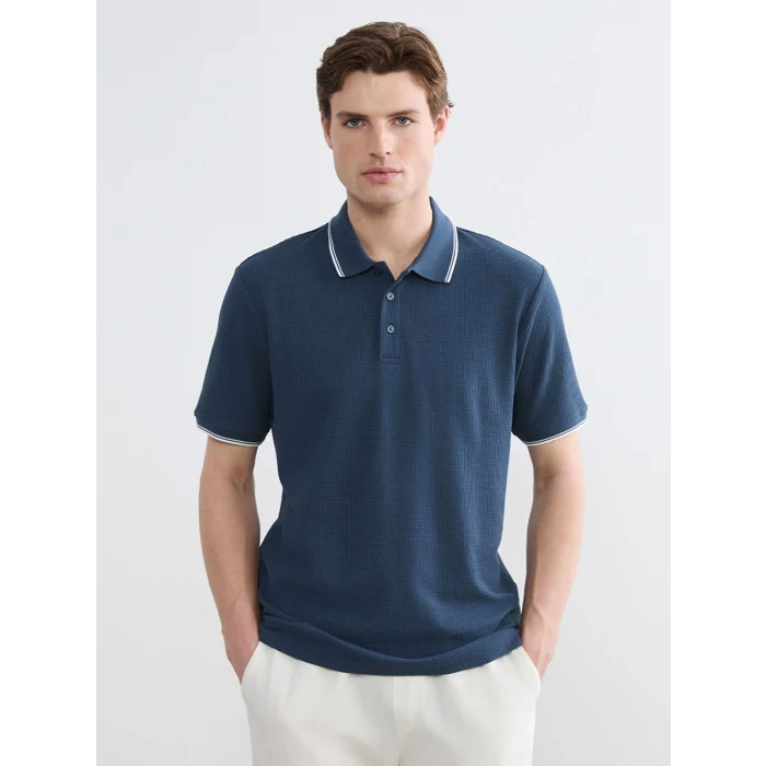 SOUTHBLUE İndigo Polo Yaka Erkek Tişört