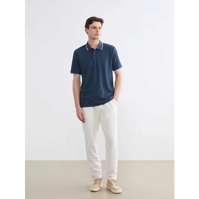 SOUTHBLUE İndigo Polo Yaka Erkek Tişört