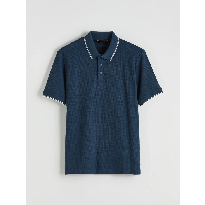 SOUTHBLUE İndigo Polo Yaka Erkek Tişört