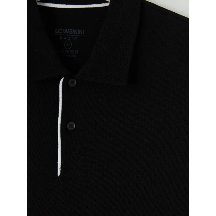 LCWAIKIKI Classic Siyah Polo Yaka Pike Erkek Tişört