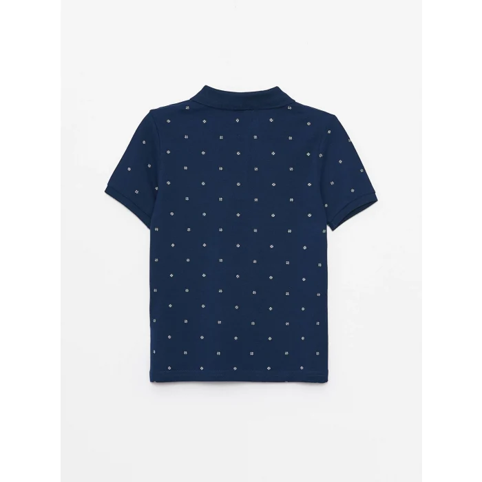 LCW Kids Lacivert Polo Yaka Kısa Kollu Erkek Çocuk Tişört