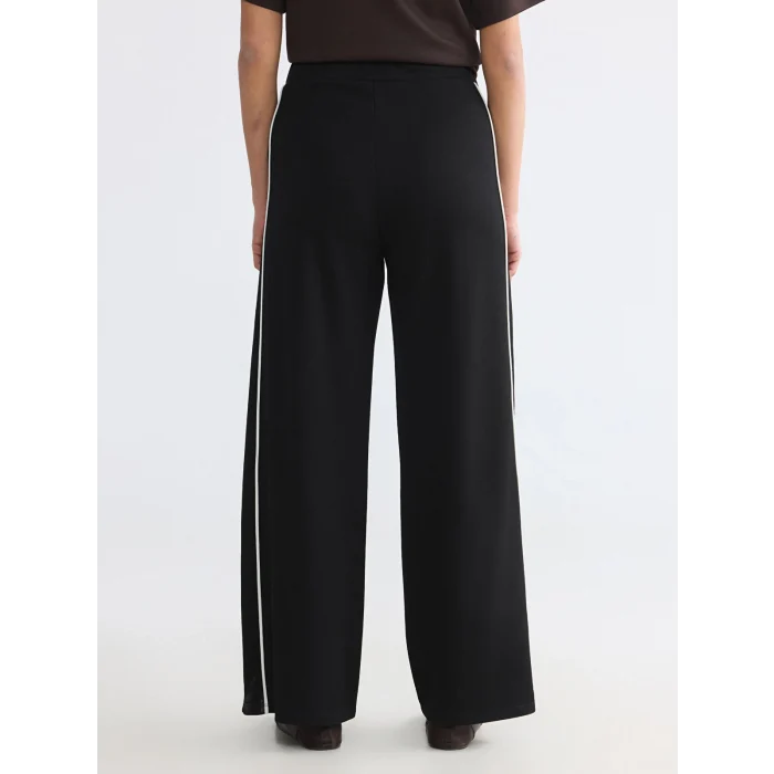 LCW Modest Siyah Şeritli Soft Touch Kadın Eşofman Altı