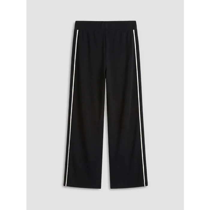 LCW Modest Siyah Şeritli Soft Touch Kadın Eşofman Altı