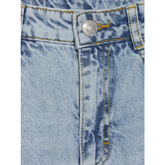 LCW Kids Mavi Yırtık Detaylı Kız Çocuk Jean Şortolon