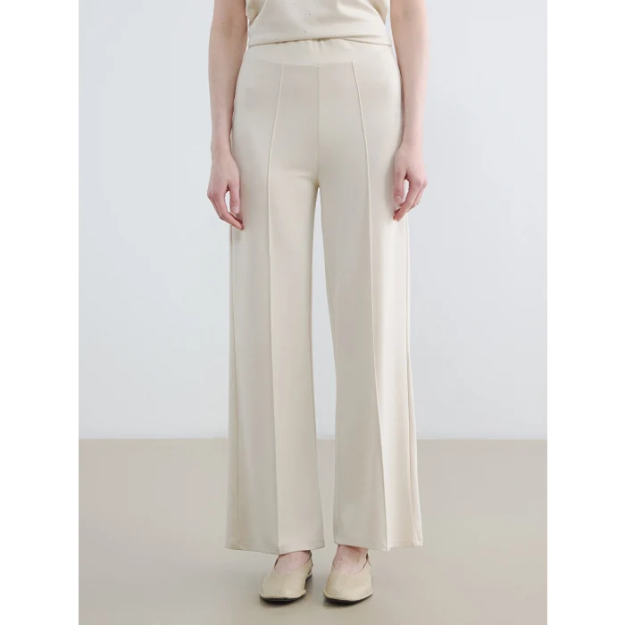 LCW Modest Bej Beli Lastikli Soft Touch Kadın Eşofman Altı