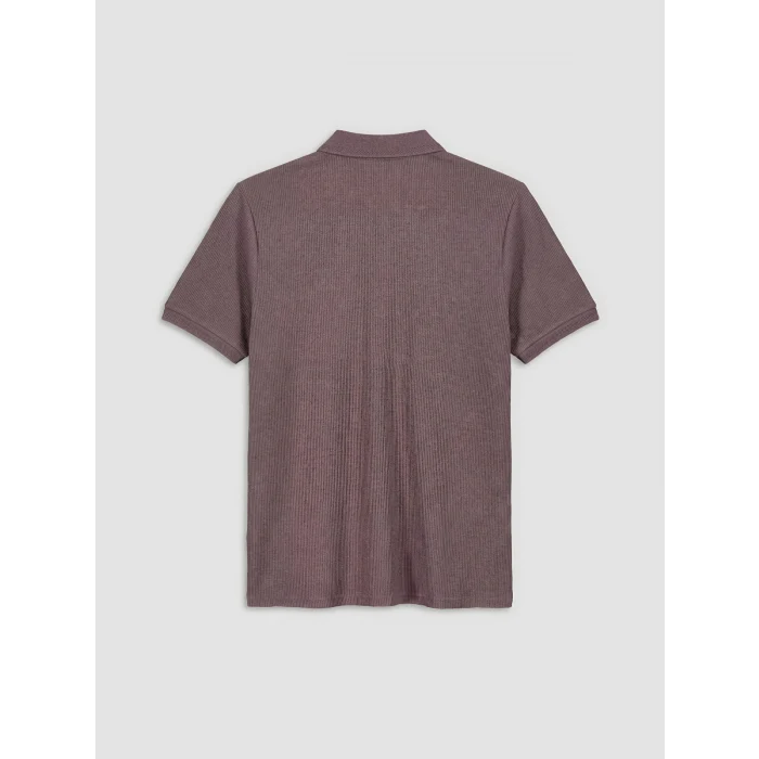 LCWAIKIKI Classic Pembe Polo Yaka Dokulu Erkek Tişört
