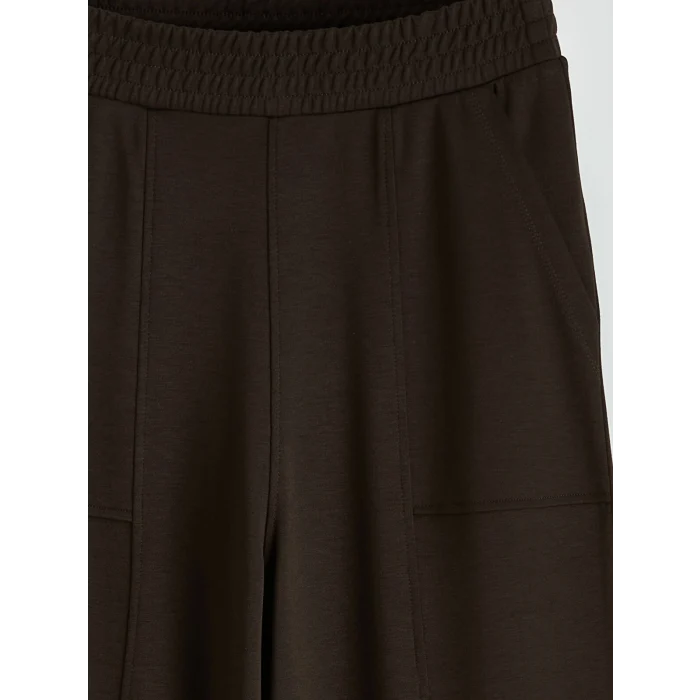 LCW Modest Kahverengi Beli Lastikli Soft Touch Kadın Eşofman Altı