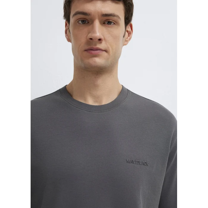 Mavi 0612645-80106 Mavi Black Antrasit Basic Tişört