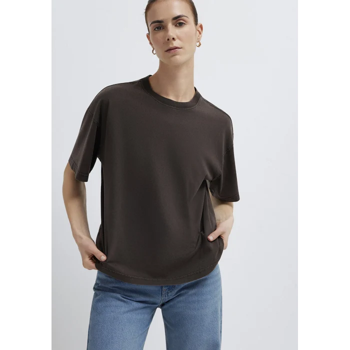 Mavi 1614313-70236 Kahverengi Basic Tişört