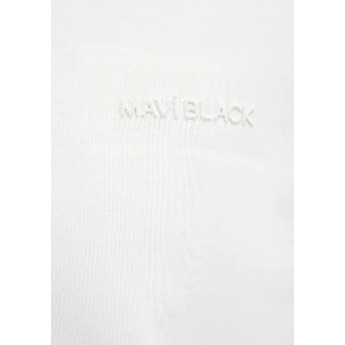 Mavi 0612645-70057 Mavi Black Ekru Basic Tişört