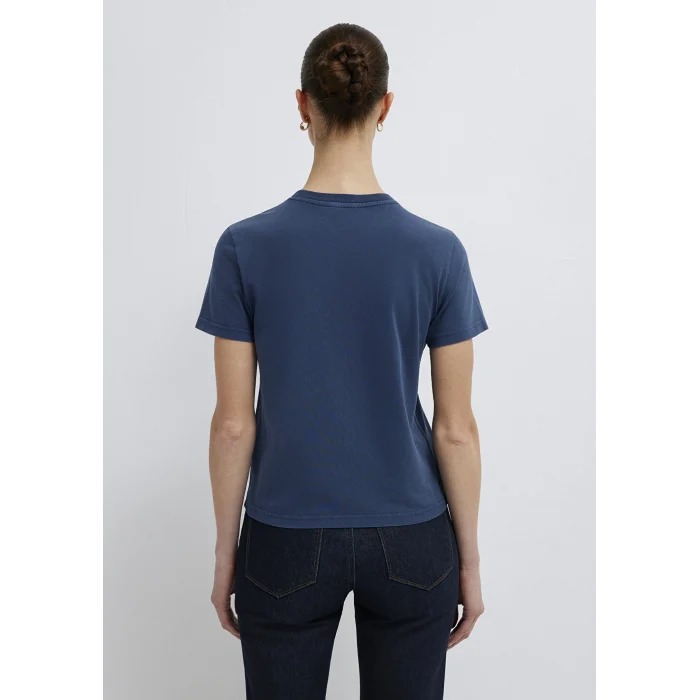 Mavi 1614315-70757 New York Baskılı Lacivert Tişört