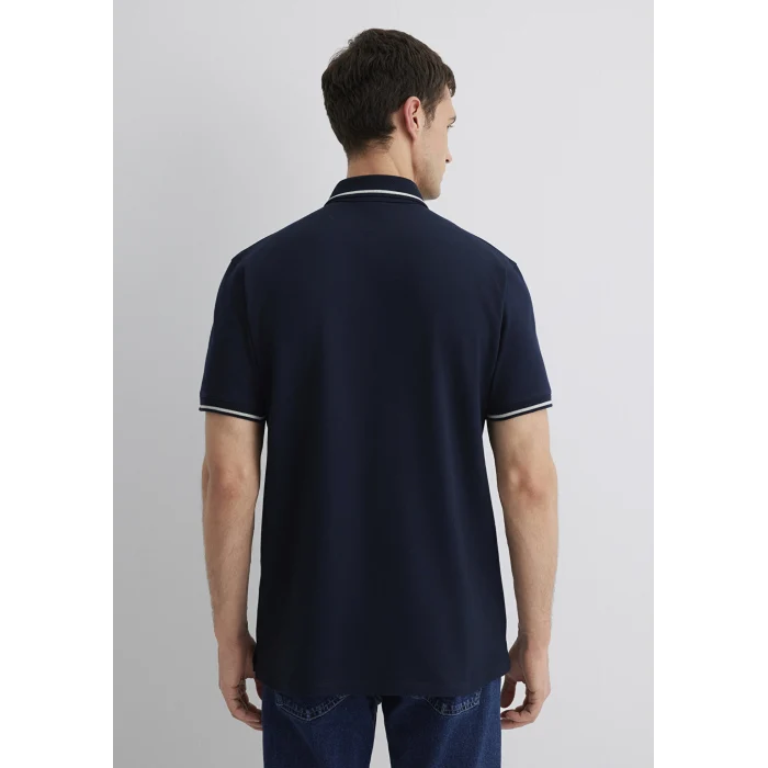Mavi 0612648-80872 Yaka Detaylı Lacivert Polo Tişört
