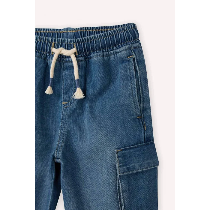 Defacto G6143A5NM39 Mavi Jogger Fıt Jean Pantolon Erkek Bebek