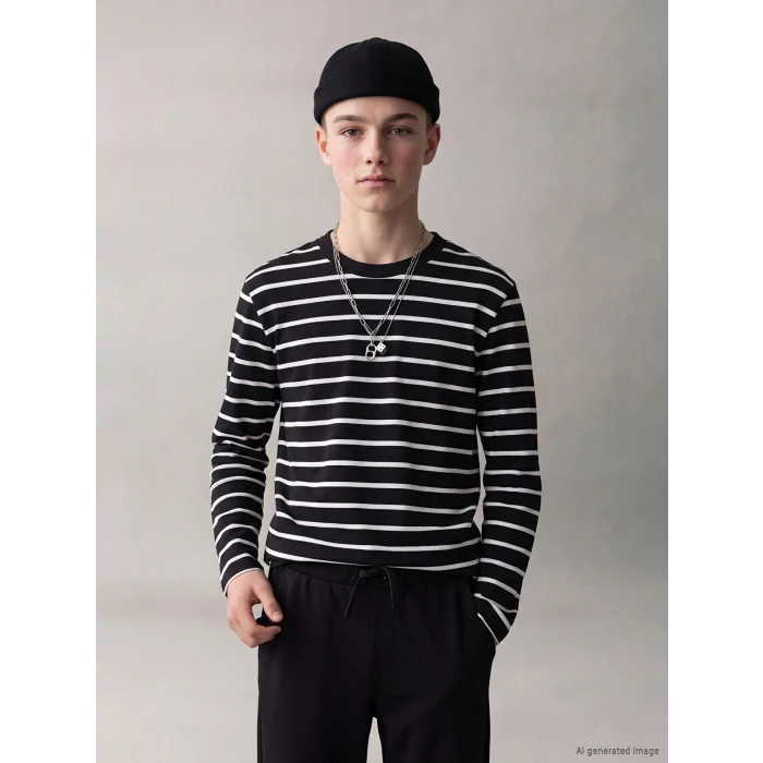 LCW Kids Siyah Beli Lastikli Erkek Çocuk Jogger Eşofman Altı