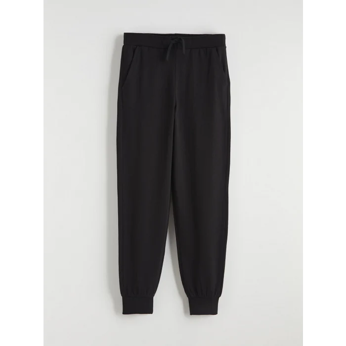 LCW Kids Siyah Beli Lastikli Erkek Çocuk Jogger Eşofman Altı