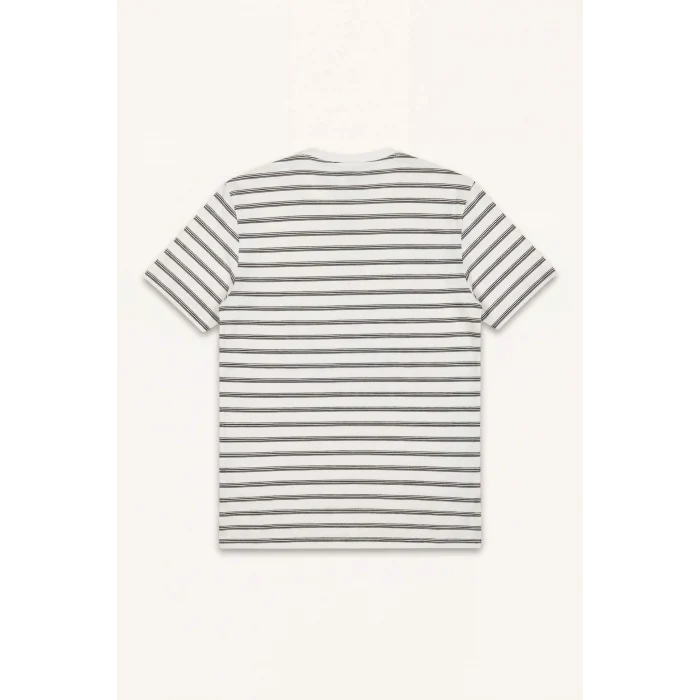 Defacto F9674AXER100 Ekru REGULAR FIT %100 Pamuk Tişört