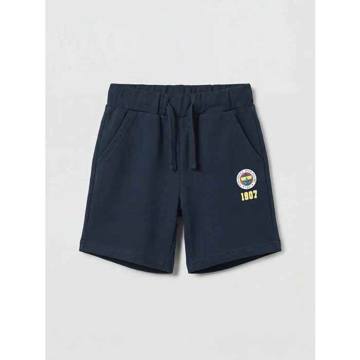 LCW Kids Beyaz Fenerbahçe Lisanslı Erkek Çocuk Tişört ve Şort