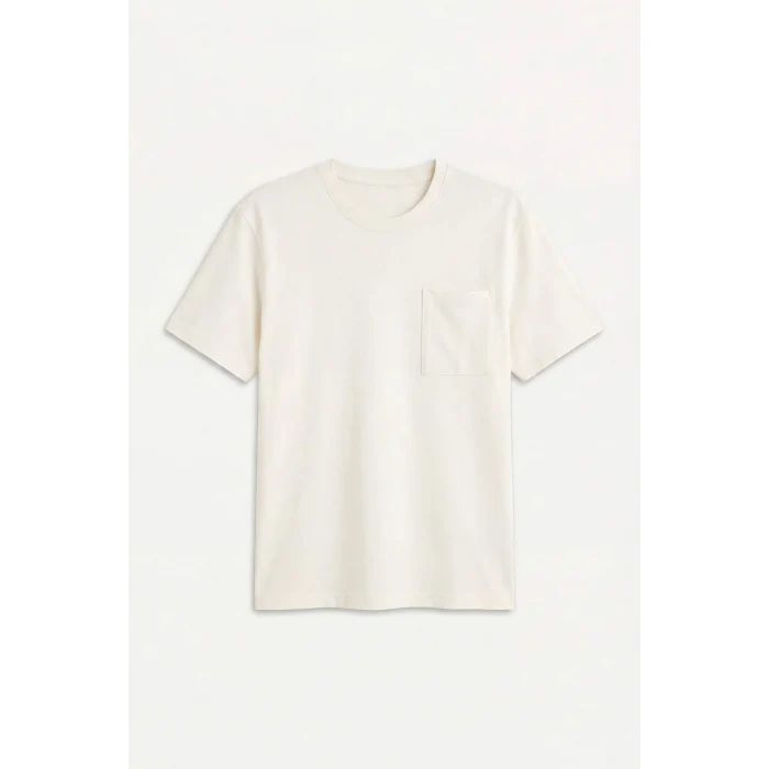 Defacto G1286AXER100 Ekru REGULAR FIT %100 Pamuk Tişört