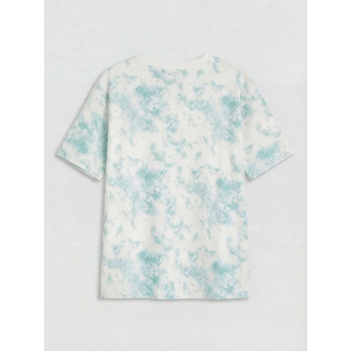 LCW Kids Turkuaz Batik Desenli Erkek Çocuk Şortlu Takım
