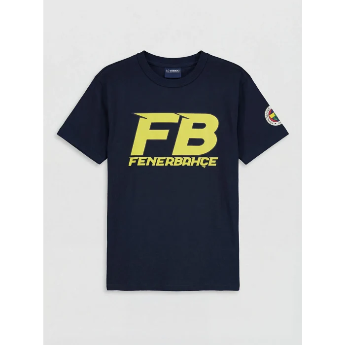 LCW Kids Lacivert Fenerbahçe Baskılı Erkek Çocuk Tişört