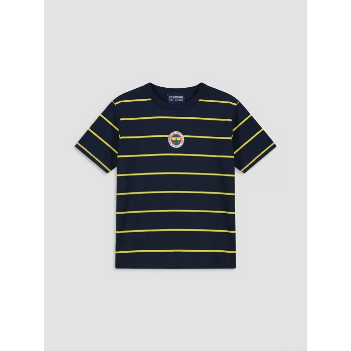 LCW Kids Lacivert Fenerbahçe Baskılı Erkek Çocuk Tişört