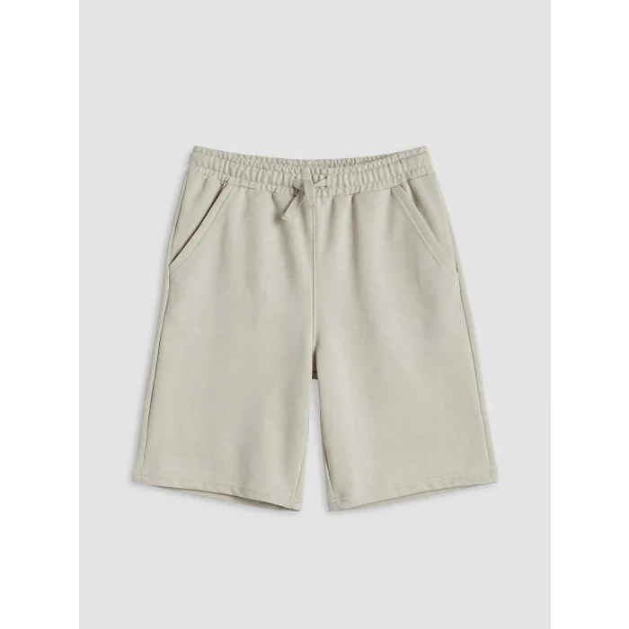 LCW Kids Bej Polo Yaka Erkek Çocuk Şortlu Takım