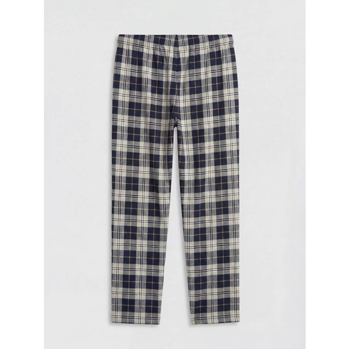 LC WAIKIKI Bej Standart Kalıp Ekose Erkek Pijama Takım