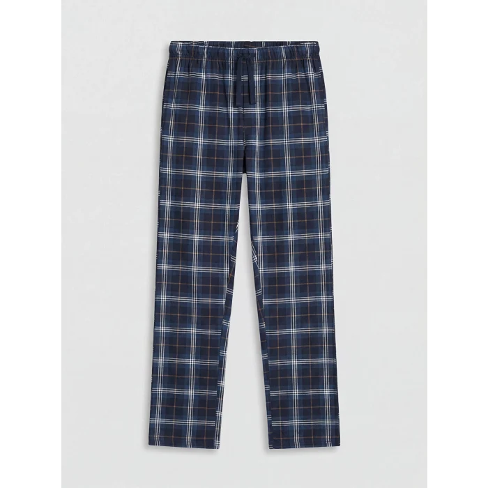 LC WAIKIKI Lacivert Regular Fit Ekose Desenli Erkek Pijama Takımı