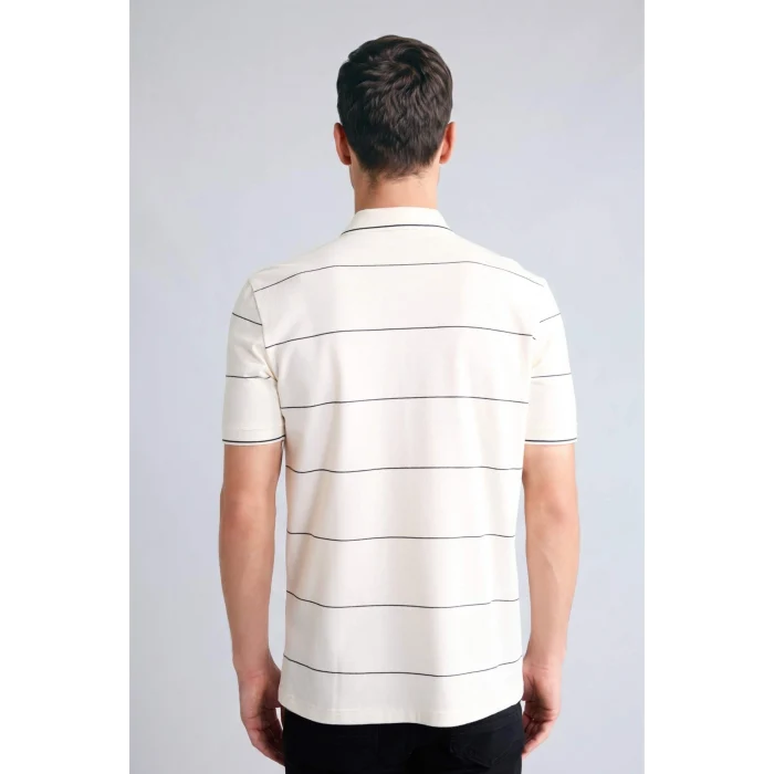 Defacto G2606AXWT32 Beyaz Regular Fıt Polo Yaka Kısa Kollu Polo Tişört