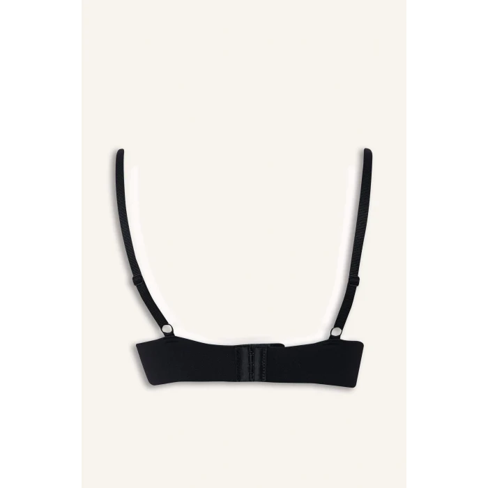 Defacto G9518AXBK81 Siyah Micro Kaplı Yarım Dolgulu Balensiz Tişört Bra