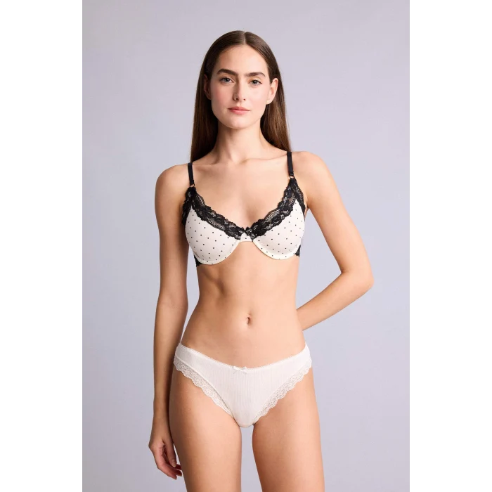 Defacto H7597AXBK81 Siyah Dantel Detaylı Ribana 3lü