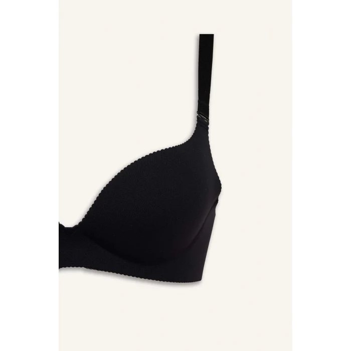 Defacto G9517AXBK81 Siyah Micro Kaplı Pedli Balensiz Tişört Bra
