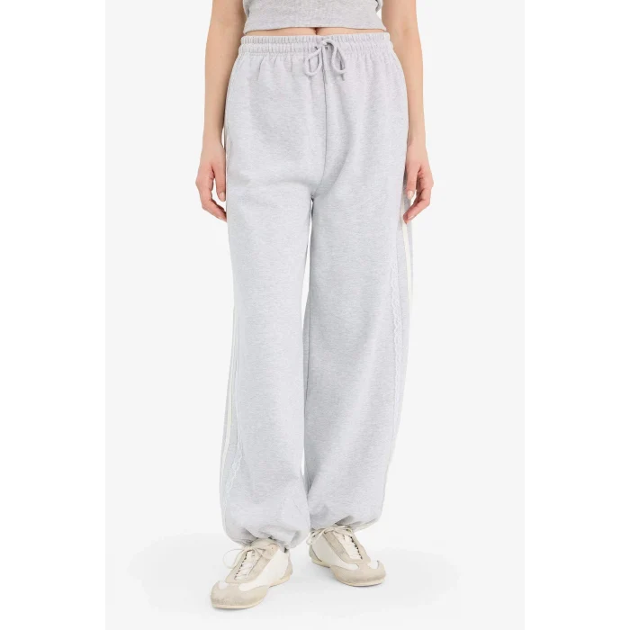 Defacto G8115AXGR256 Gri Jogger Fıt Eşofman Altı