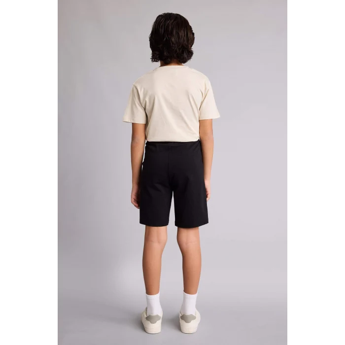 Defacto B5867A8BK27 Siyah Regular Fıt Sweatshirt Kumaşı Şort Erkek Çocuk