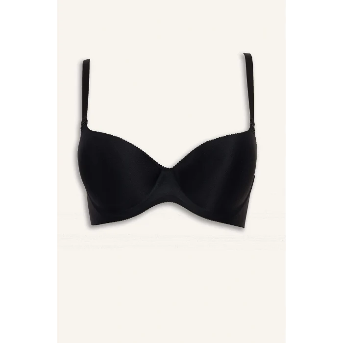 Defacto C1525AXBK81 Siyah Yarım Dolgulu Micro Dolgulu Push Up Tişört Bra